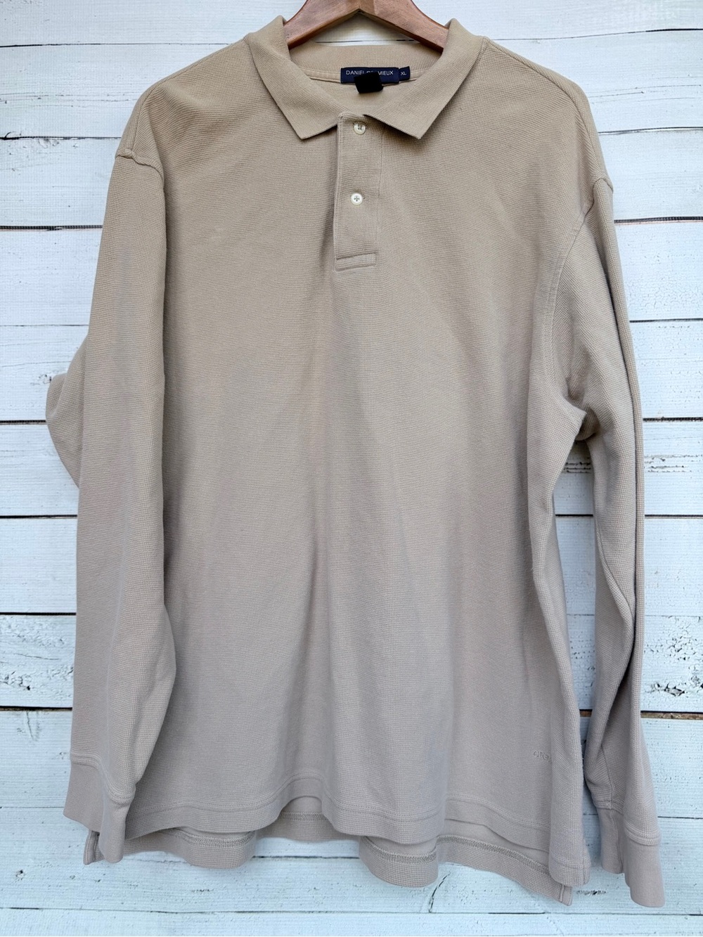 Daniel Cremieux Classics Men's Long Sleeve Pique Polo Shirt XL